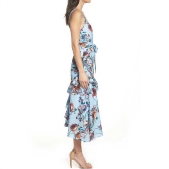Cooper St. Botanical Asymmetric Ruffle Sundress - Picture 3 of 7